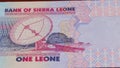 1 Sierra Leonean Leone LE national currency money banknote bill central bank 1