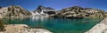 Sierra Mountain Lake Panorama Royalty Free Stock Photo