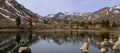 Sierra mountains near Sabrina lake ,Bishop California Royalty Free Stock Photo