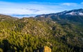 Sierra Nevada Forests surrounding the edge of Lake Tahoe Wilderness Royalty Free Stock Photo