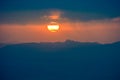 Sierra Nevada Granada Mountain Sunset light view Spain Andalucia Royalty Free Stock Photo