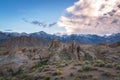 Sierra Nevada Mountains and Alabama Hills Royalty Free Stock Photo