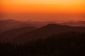 Sierra Nevada Summer Sunset Royalty Free Stock Photo