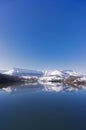 Sierra Salvada with lake reflections Royalty Free Stock Photo