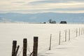 Sierra Valley ranch in Winter.