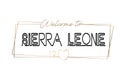 SierraLeone  Welcome to text Neon lettering typography. Word for logotype, badge, icon, postcard, logo, banner Vector Illustration Royalty Free Stock Photo