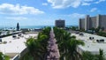 Siesta Key, Drone View, Palm Alley, Amazing Landscape, Florida