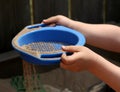 Sieving Sand Royalty Free Stock Photo
