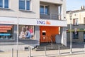 Siewierz, Poland -31.10.2021- Ing bank Slaski in Siewierz Royalty Free Stock Photo
