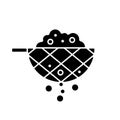 Sift cooking ingredient black glyph icon