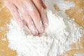 Sifted flour for cooking or baking