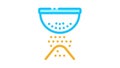 Sifting Flour Preparation Icon Animation