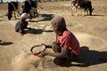 Sifting grain, Ethiopia