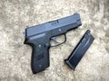 Sig sauer P228 airsoft 6 mm bullet ball pistol gun Royalty Free Stock Photo