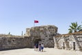 Sigacik Castle with City View - Izmir - Turkey Royalty Free Stock Photo