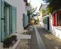 Sigacik village street view, Izmir, Turkey Royalty Free Stock Photo