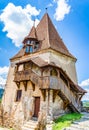 The Shoemakers Tower in Sighisoara, Mures County, Romania Royalty Free Stock Photo