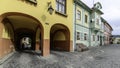 Sighisoara, romania, europe, market square foreshortening