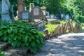 SIGHISOARA, ROMANIA - 1 JULY 2016: Saxon cemetery, located next to the Church on the Hill in Sighisoara, Romania