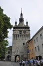 Sighisoara, Romania, june 24th 2016: Fortress Main Tower from the Medieval Town Sighisoara in Romania