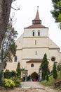 Entrance to the Church of the Deal St. Nicholas in the castle in Old City. Sighisoara city in Romania Royalty Free Stock Photo