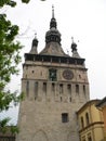 Sighisoara, Romania - Travel and Tourism. Old Clocktower. Royalty Free Stock Photo