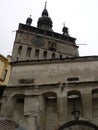 Sighisoara, Romania - Travel and Tourism. Old Clocktower. Royalty Free Stock Photo