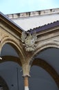 Sight of the internal courtyard The Normans`l Palace in Palermo, Sicily