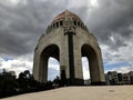 Monument to the mexican revolution in a cloudy day