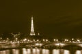 Sight of Paris with Eiffel Tower and Pont des Invalides