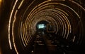 Sight seeing tunnel under Huangpu river in Shanghai Royalty Free Stock Photo