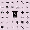 sight table icon. Medicine icons universal set for web and mobile