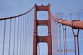 Sight unseen on the Golden Gate Bridge south tower, 1. Royalty Free Stock Photo