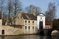 Postcards of Bruges beguinage 4 Royalty Free Stock Photo