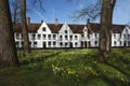 Postcards of Bruges beguinage 12 Royalty Free Stock Photo