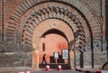 Sights of Marrakech. Beautiful gate in the city of Marrakesh