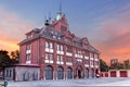 Sights of Poland. Old building of fire brigade