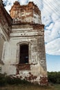 Sights of the Saratov region. Historical building in the Volga region of Russia 19th century 1872 year. A series of photographs of