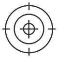 Sights for a sniper rifle. Targets destination