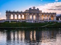 Sights in Vienna with clouds and sunset Royalty Free Stock Photo