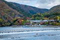 Sightseeing around Arashiyama area in Kyoto, Japan Royalty Free Stock Photo