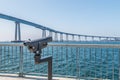 Sightseeing Binoculars on Cesar Chavez Park Viewing Pier