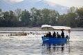 Sightseeing boat - Kerkini lake, Greece Royalty Free Stock Photo