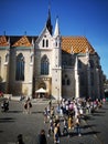 Sightseeing Budapest, beautiful architecture example on the Capital Hungary. Artistic look in colours.