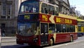 Sightseeing bus in Dublin - DUBLIN, IRELAND - APRIL 20, 2022