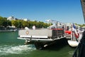 Sightseeing Cruiser starting off Paris France