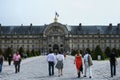 Sightseeing of Paris. FaÃÂ§ade of the The National Residence of the Invalids. The court of honor of the Invalides.