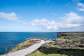 Sightseeing platforms on the cliff of Svortuloft in Snaefellsnes in Iceland