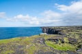 Sightseeing platforms on the cliff of Svortuloft in Snaefellsnes in Iceland