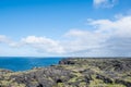 Sightseeing platforms on the cliff of Svortuloft in Snaefellsnes in Iceland